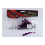 Top Mix Shiner Shad gumihal Purple Red 76mm 10db/csg
