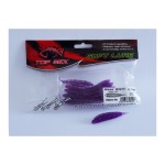 Top Mix Shiner Worm Purple red 60mm plasztik csali 10db/csg