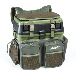 Jaxon set: bag-backpack + box 178 45/26/40cm horgászláda + táska szett