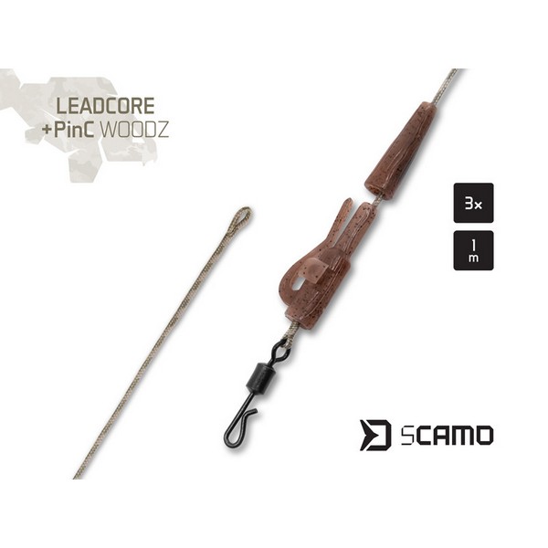 Delphin Scamo Leadcore + Pinc Woodz Előke 3DB 1MM