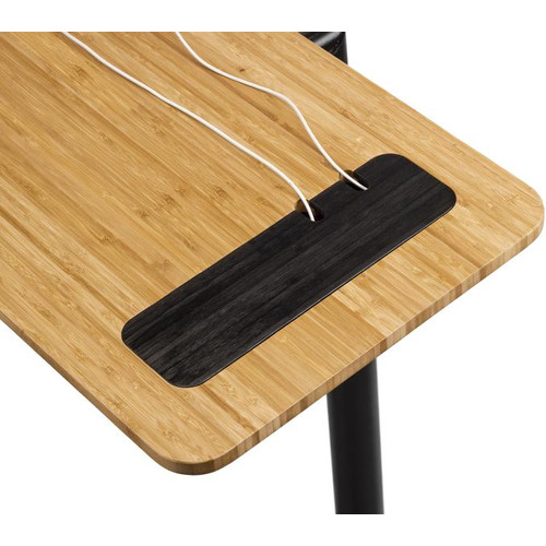 ÁLLVÁNY TRAINING DESK SZÁMÍTÓGÉP/TABLET-TARTÓ FÖLDRE BICAJ ELÉ FA/FEKETE{2/4} - Image 4