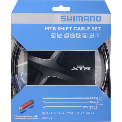 BOWDEN SZETT VÁLTÓ MTB POLYMER FEKETE