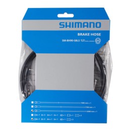 FÉKHEZ OLAJVEZETÉK 200CM SMBH90-SBLS M820 SAINT SZEMBŐL-OLDALRA EZÜST FITTING