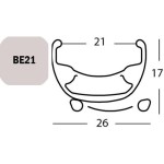 FELNI 29"/622 32L EXAL BE21 6,5MM SZELEP SZIMPLA SZEG TÁRCSAFÉK FEKETE 620g{4/4}