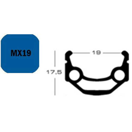 FELNI 29"/622 36L EXAL MX19 6,5MM SZELEP SZIMPLA SZEGECS EZÜST 595g{4/4}