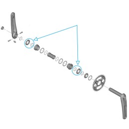 HAJTÓKARHOZ FC-M6130 SPACER AND RING