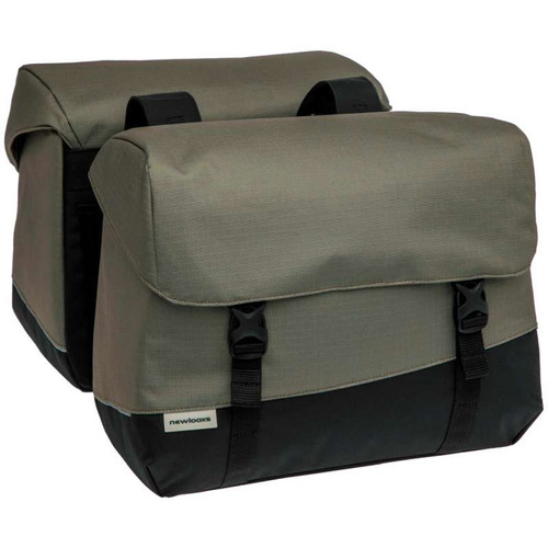 KERÉKPÁROS TÁSKA NEWLOOXS JOLI DUPLA OSLO FEKETE/ZÖLD 37L 38X18X29CM(X2) - Image 6