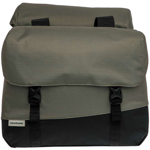 KERÉKPÁROS TÁSKA NEWLOOXS JOLI DUPLA OSLO FEKETE/ZÖLD 37L 38X18X29CM(X2)