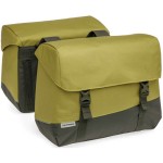 KERÉKPÁROS TÁSKA NEWLOOXS JOLI DUPLA OSLO OLÍVA/SÁRGA 37L 38X18X29CM(X2) - Image 6