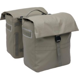 KERÉKPÁROS TÁSKA NEWLOOXS LEEDS DUPLA MIK2.0 SZÜRKÉSBARNA 38L 33X18X38CM(2X)