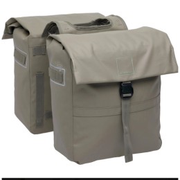 KERÉKPÁROS TÁSKA NEWLOOXS LEEDS DUPLA SZÜRKÉSBARNA 38L 33X18X38CM(2X)
