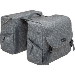 KERÉKPÁROS TÁSKA NEWLOOXS MONDI JOY DUPLA MIK IVY SZÜRKE 38L 37X26X32CM(X2)