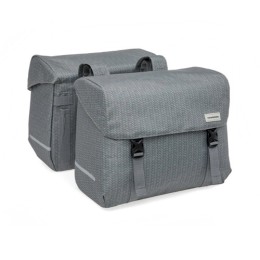 KERÉKPÁROS TÁSKA NEWLOOXS MONDI JOY DUPLA NIMA SZÜRKE 38L 39X18X32CM(X2)