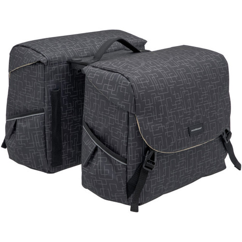 KERÉKPÁROS TÁSKA NEWLOOXS MONDI JOY DUPLA RT IVY FEKETE 38L 37X26X32CM(X2)