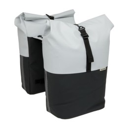 KERÉKPÁROS TÁSKA NEWLOOXS NYBORG MIK DUPLA V.SZÜRKE/FEKETE 34L 30X17X37CM(X2)