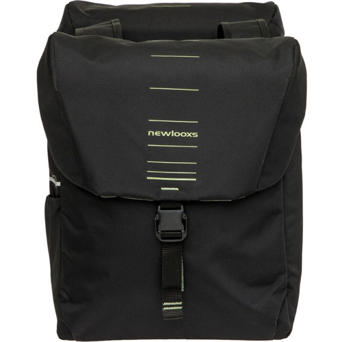 KERÉKPÁROS TÁSKA NEWLOOXS VIGO DUPLA FEKETE/ZÖLD 40L 30X19X40CM(2X)