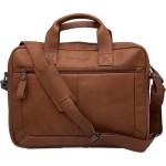 KÉZITÁSKA NEWLOOXS LUKO LEATHER KONYAK 10L 42X6X30CM - Image 2