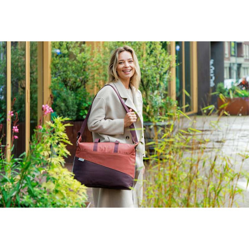KÉZITÁSKA NEWLOOXS TENDO OSLO BURGUNDI/ROZSDA 21L 44X18X34CM - Image 2