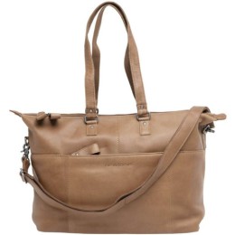 KÉZITÁSKA NEWLOOXS VERLA LEATHER KONYAK 21L 34X18X44CM