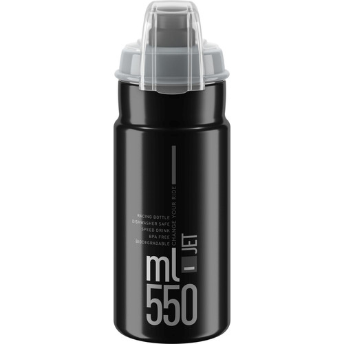 KULACS ELITE JET PLUS BLACK FEKETE/SZÜRKE LOGÓ 550ML 92G{5/4}