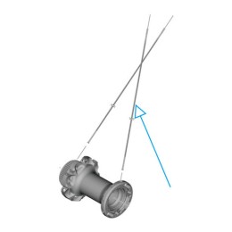 KÜLLŐ WH-R9270-C60-HR-TL-F RIGHT HAND SPOKE 248MM