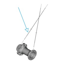 KÜLLŐ WH-R9270-C60-HR-TU-F RIGHT HAND SPOKE 250MM