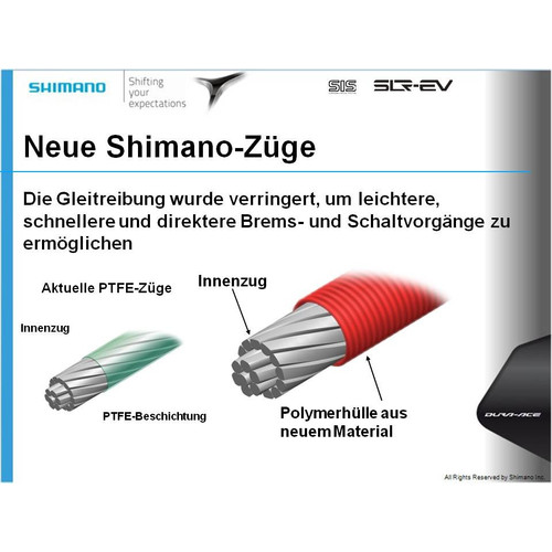 SHIMANO BRAKE CABLE, BC-9000, DURA-ACE, REAR, 1800X2000MM HIGH-TECH GRAY,