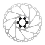 SHIMANO ROTOR FOR DISC BRAKE, SM-RT64, LL 220MM, W/LOCK RING(EXTERNAL SERRATION)