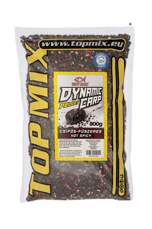 Top mix dynamic carp etető pellet, csípős fűszeres