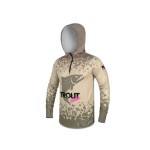 Delphin UV ARMOR 50+ Trout kapucnis hosszú ujjú póló M