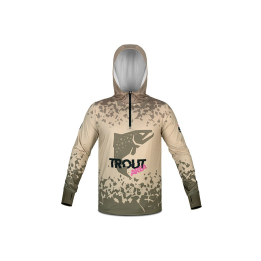 Delphin UV ARMOR 50+ Trout kapucnis hosszú ujjú póló M - 2. kép