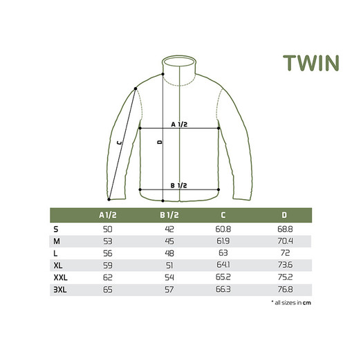 Delphin TWIN Zip fleece kabát L - 7. kép