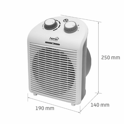 HOME FK1G ventilátoros fűtőtest, max. 2000 W, termosztát, 2 fokozat, 3 funkció, fehér/szürke színű- BEFŰTŐ AKCIÓ - 5. kép