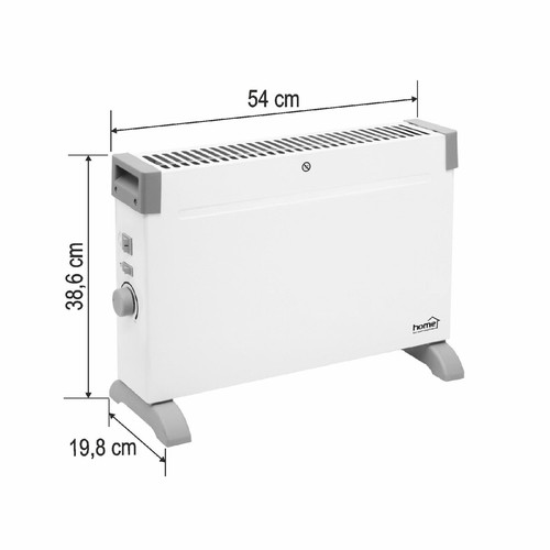 HOME FK343TURBO konvektor fűtőtest, max. 2000 W, 3 fokozat, turbo funkció, termosztát, szabadon álló- BEFŰTŐ AKCIÓ - 5. kép