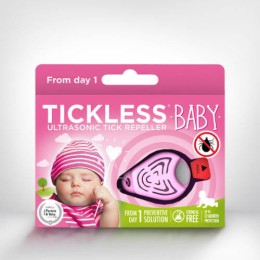 Tickless Baby( 6 hónap-12 éves korig)- Vegyszermentes kullancsriasztó gyermekeknek - pink-ŐSZI ÁRZUHANÁS